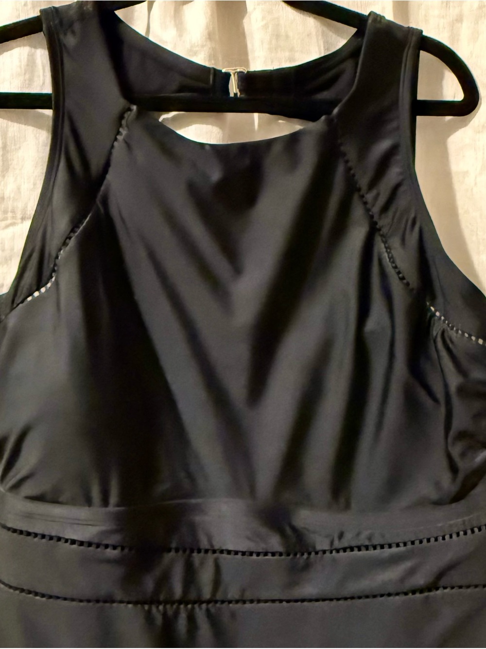 Shade & Shore Black One-Piece Swimsuit with Branded Tag